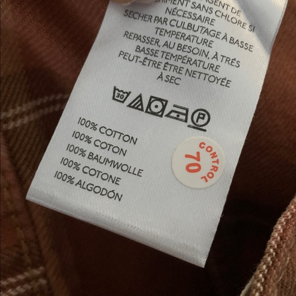 FREE PEOPLE Moxie Barrel Denim Shorts Rust Plaid NWT We The Free - Picture 11 of 13